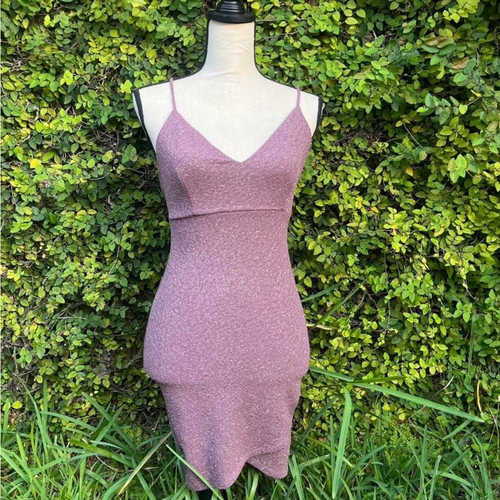 Elegant Mauve Sleeveless Dress